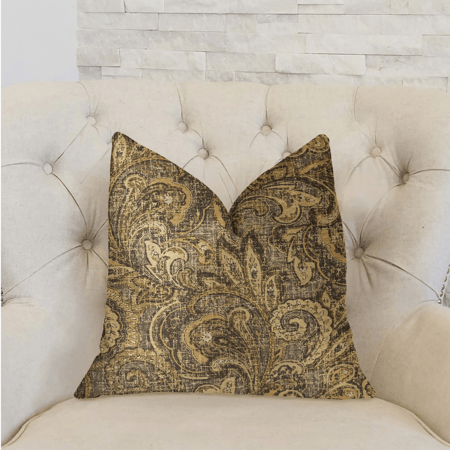 Cypress Field Brown Luxury Throw Pillow - Mervyns