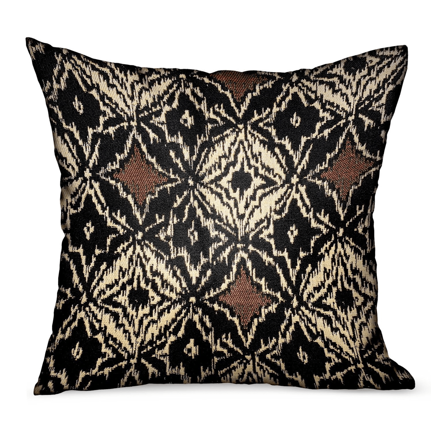 Daliah Ice Black Chevron Luxury Outdoor/Indoor Throw Pillow - Mervyns