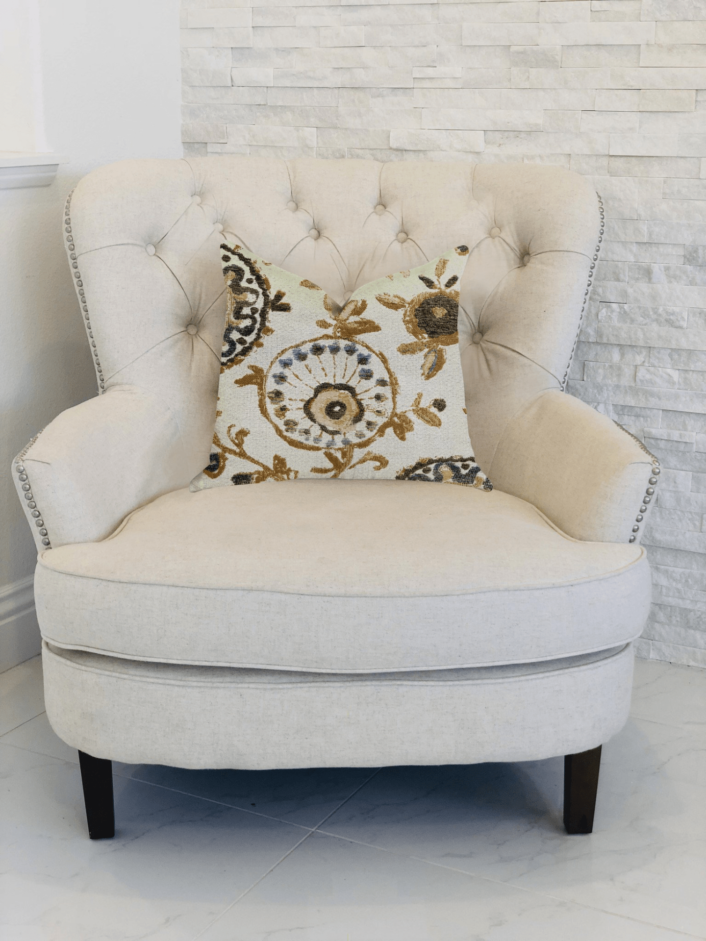 Daliani Floral Luxury Throw Pillow - Mervyns