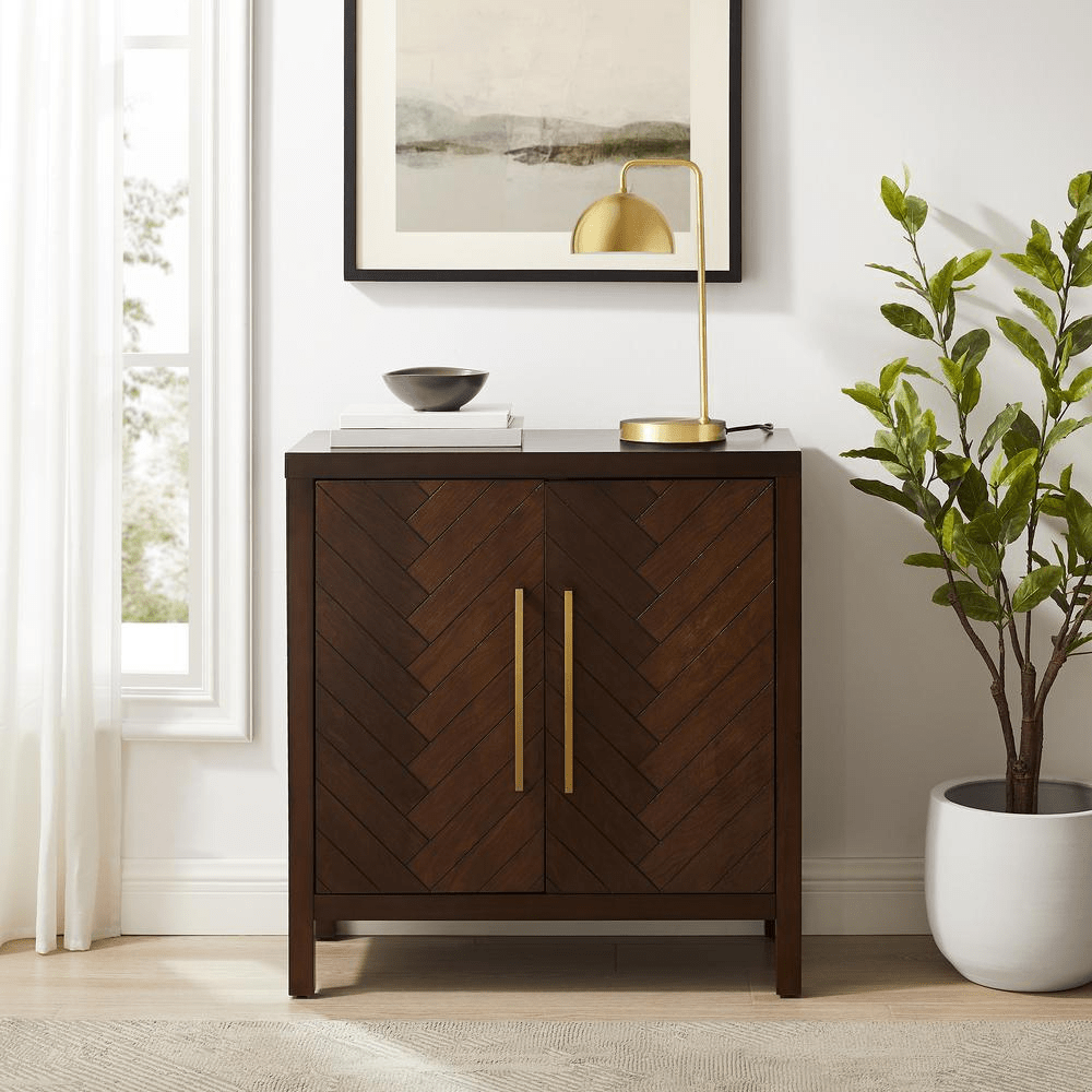 Darcy Accent Cabinet Dark Brown - Mervyns