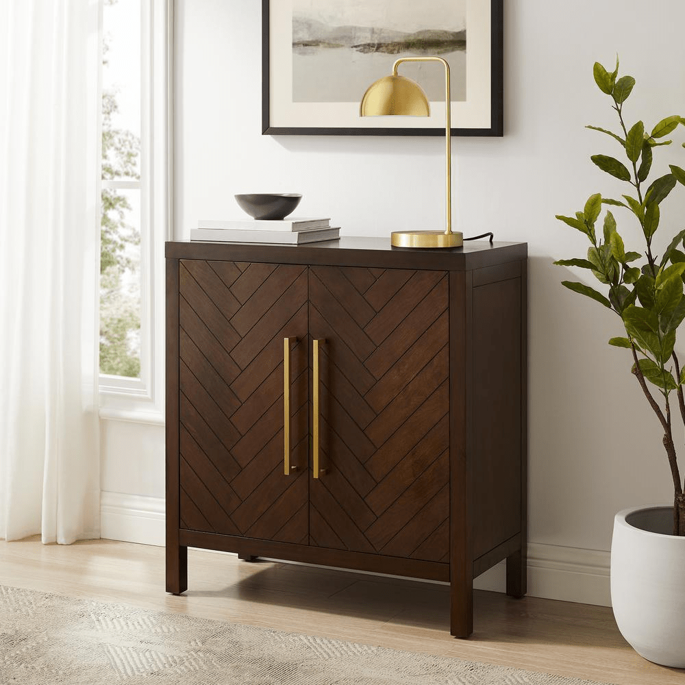 Darcy Accent Cabinet Dark Brown - Mervyns