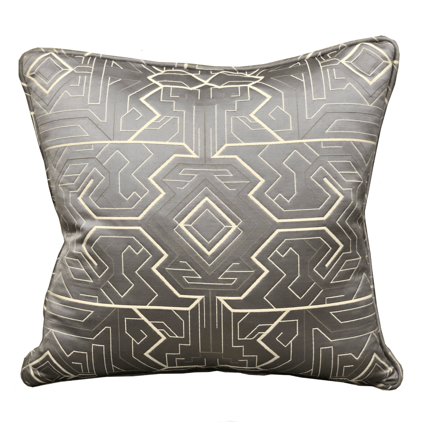 Daria Moss Silver Geometric Luxury Throw Pillow - Mervyns