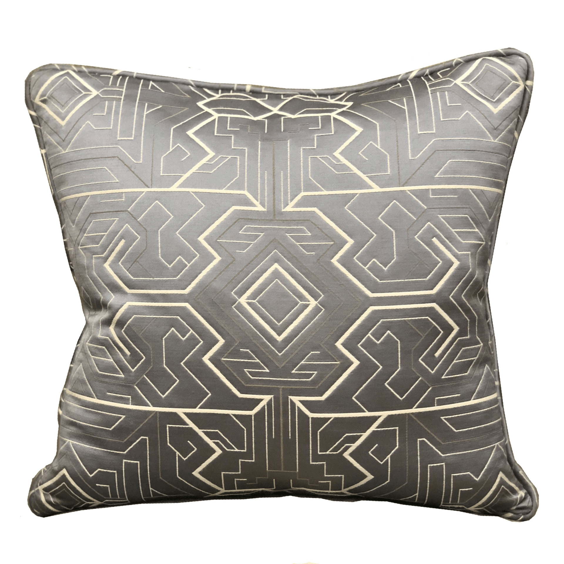 Daria Moss Silver Geometric Luxury Throw Pillow - Mervyns