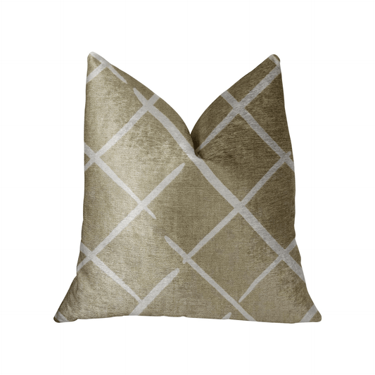 DaVinci Beige and Brown Luxury Throw Pillow - Mervyns