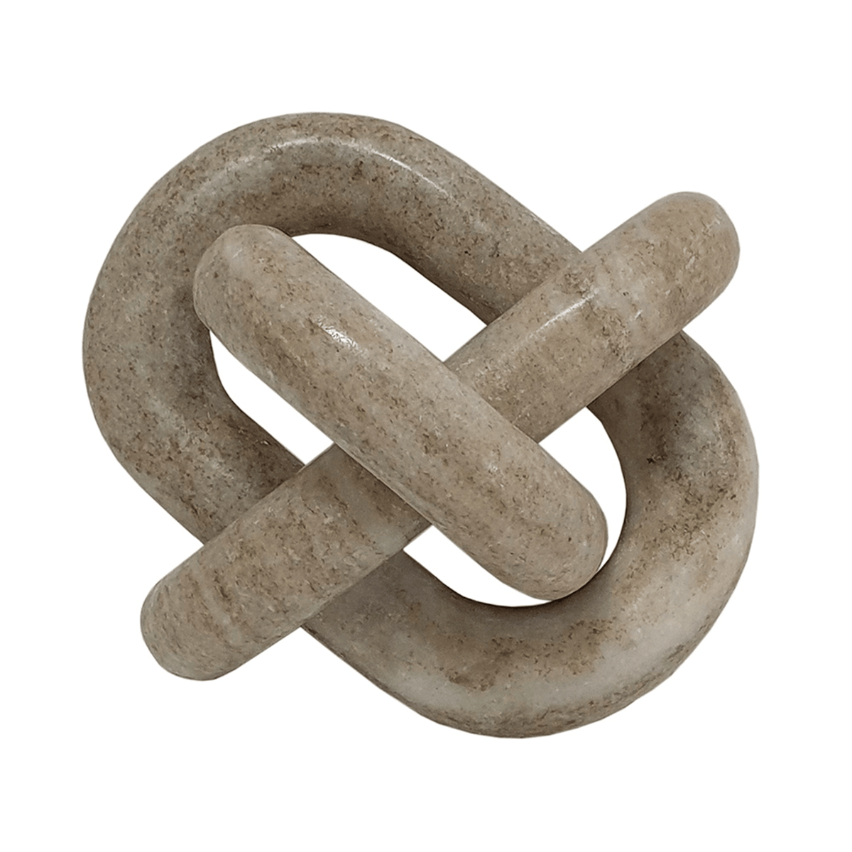 Decorative Marble Chain Sculpture for Home Decor, Tabletop and Accent Display - Mervyns