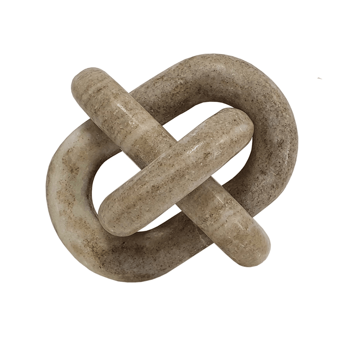 Decorative Marble Chain Sculpture for Home Decor, Tabletop and Accent Display - Mervyns