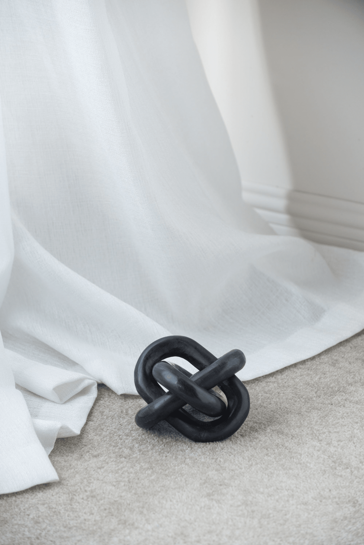Decorative Marble Chain Sculpture for Home Decor, Tabletop and Accent Display - Mervyns