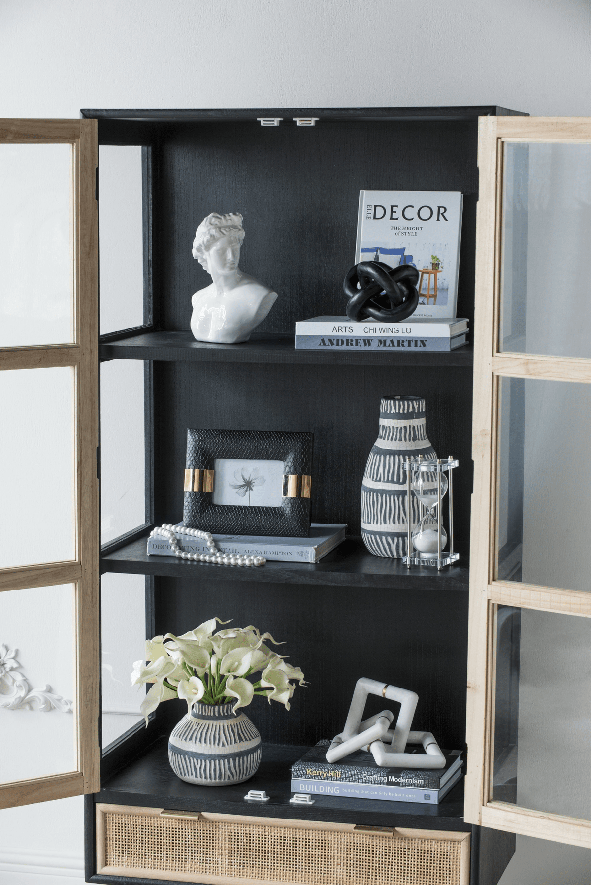 Decorative Marble Chain Sculpture for Home Decor, Tabletop and Accent Display - Mervyns