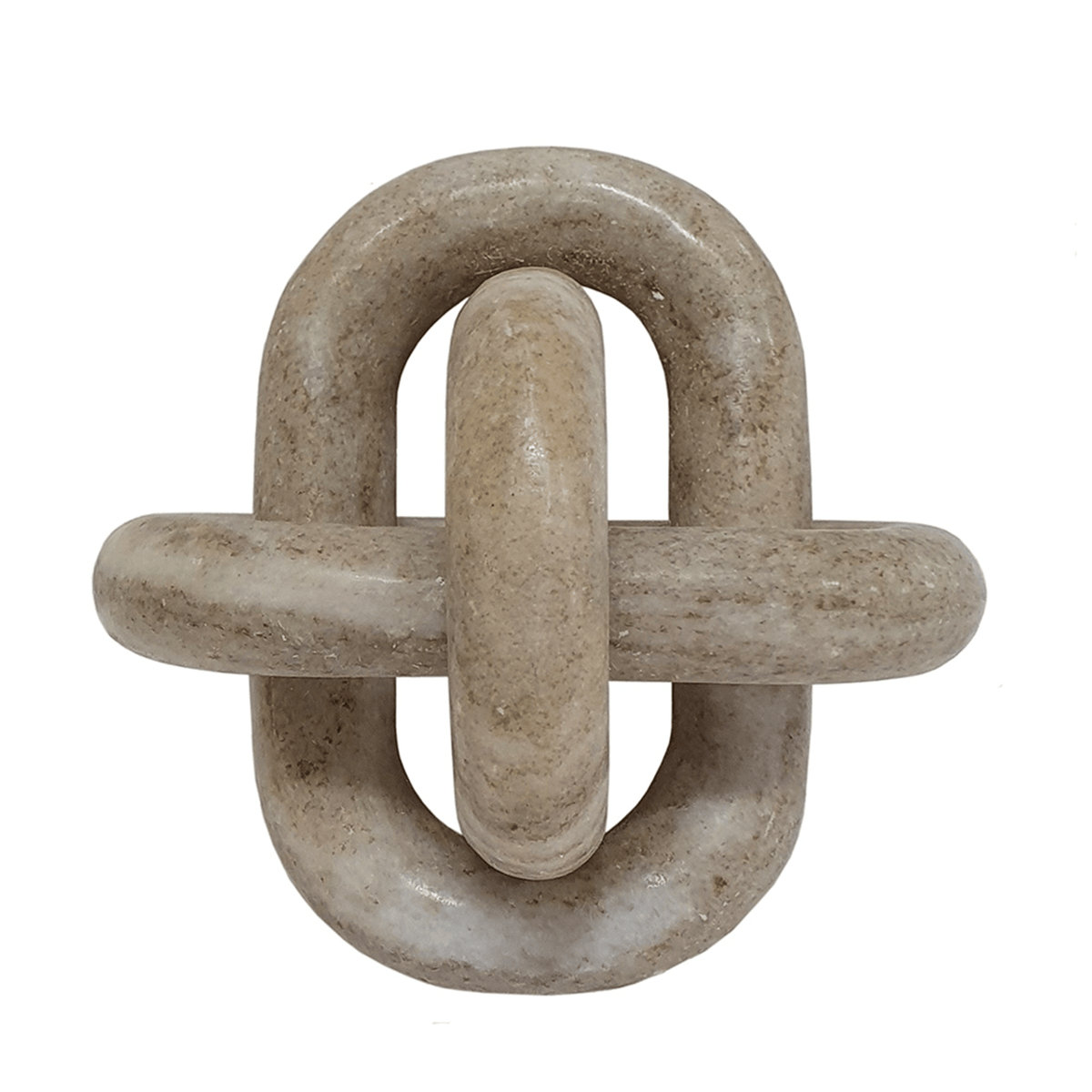 Decorative Marble Chain Sculpture for Home Decor, Tabletop and Accent Display - Mervyns