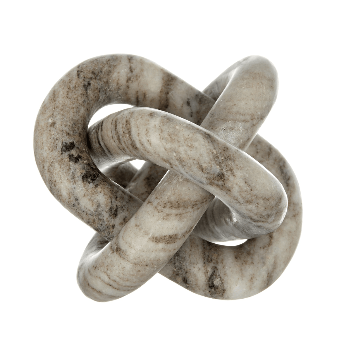 Decorative Marble Chain Sculpture for Home Decor, Tabletop and Accent Display - Mervyns