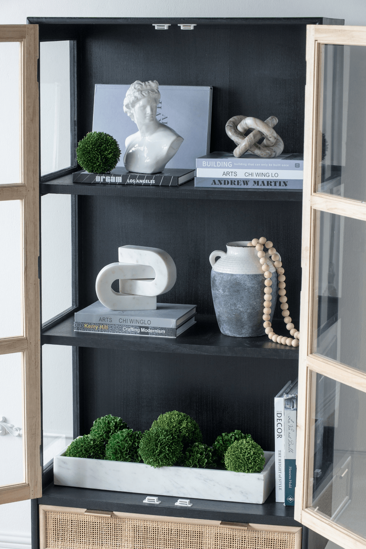 Decorative Marble Chain Sculpture for Home Decor, Tabletop and Accent Display - Mervyns