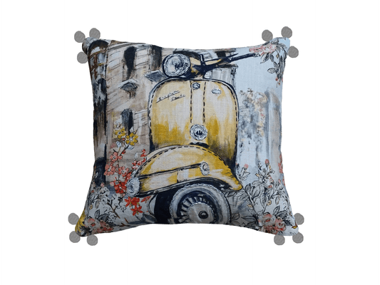 Decorative Throw Pillow Cover Fall Collection Yellow Vespa - Mervyns