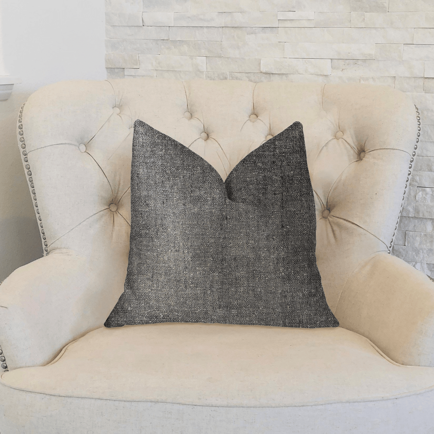 Deep Mantra Charcoal Luxury Throw Pillow - Mervyns