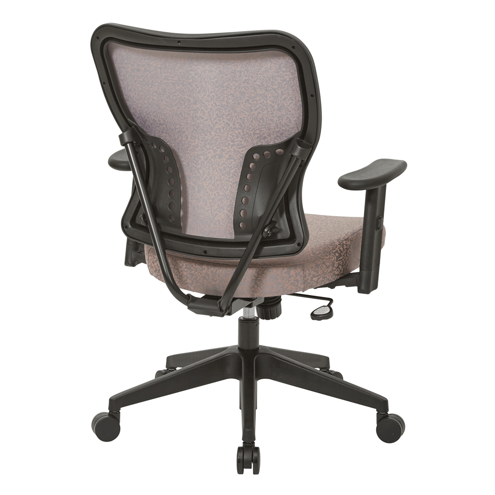 Deluxe 2 to 1 Mechanical Height Adjustable Arms Chair in Salmon Fabric - Mervyns