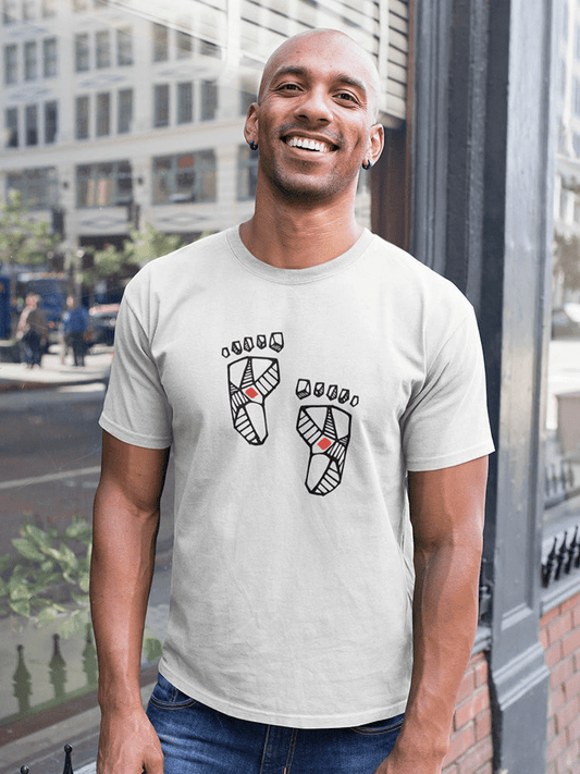 Drawing Of Jesus Christ Feet Tee Men's - Image by Shutterstock - Mervyns