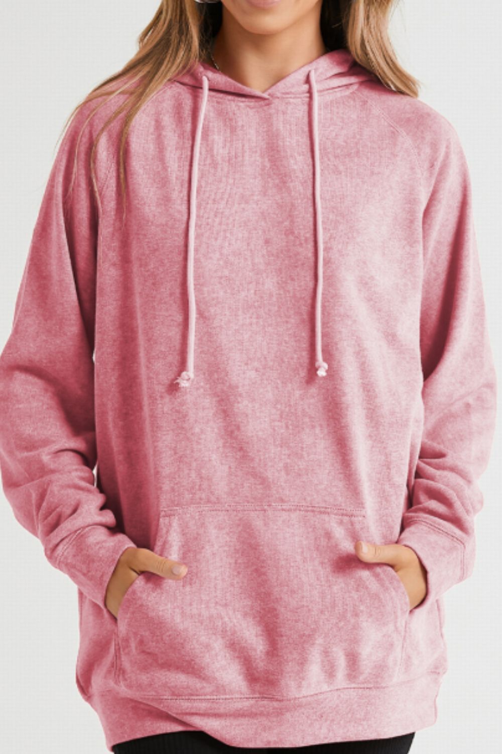 Drawstring Long Sleeve Oversize Hoodie - Mervyns