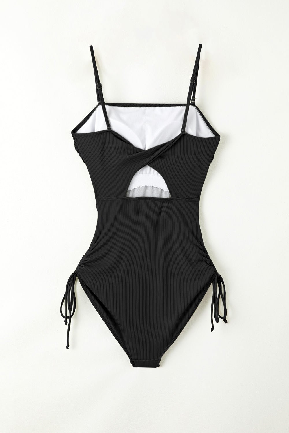 Drawstring Spaghetti Strap One - Piece Swimwear - Mervyns