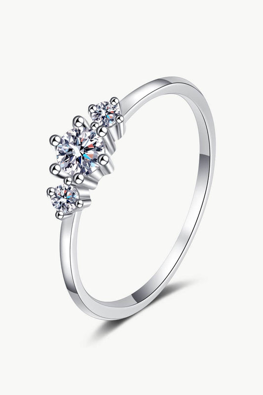 Dream Date Night Moissanite 925 Sterling Silver Ring - Mervyns