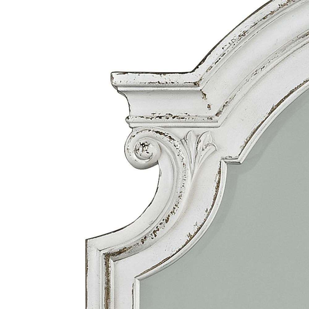 Dresser & Mirror (244 - BR - DM), Antique White Finish - Mervyns