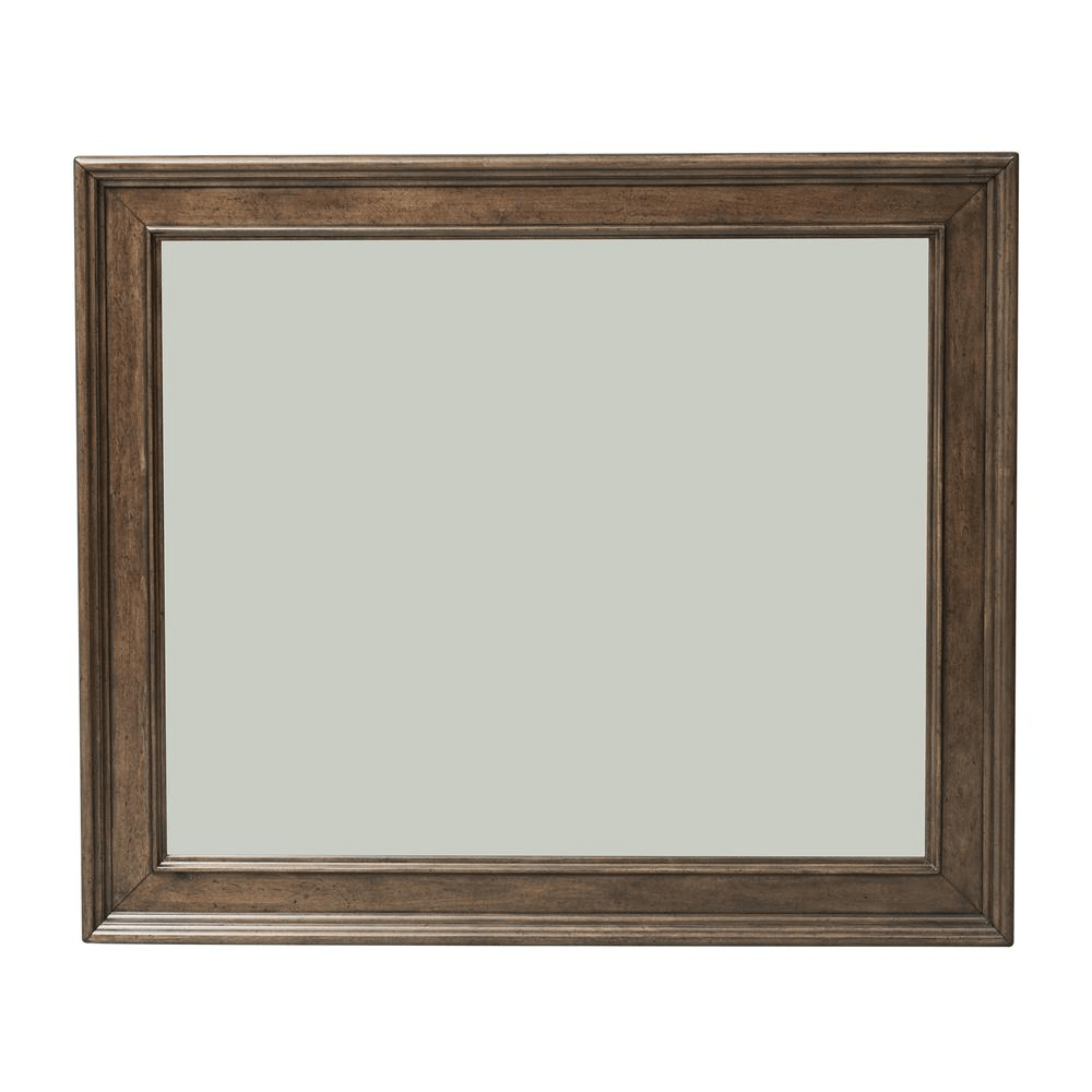 Dresser & Mirror (589 - BR - DM), Rustic Cherry Finish - Mervyns