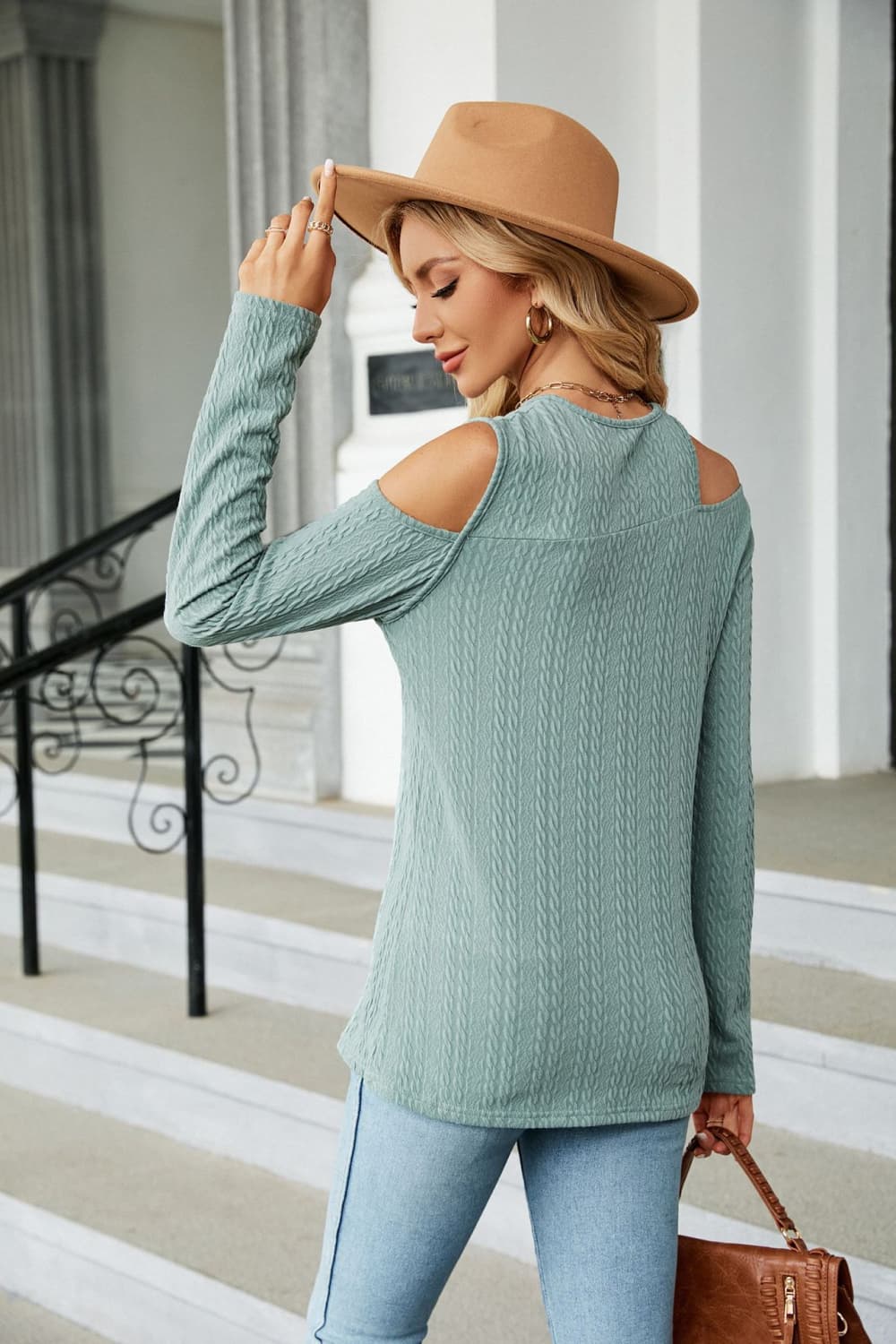 Dropped Shoulder Long Sleeve Blouse - Mervyns