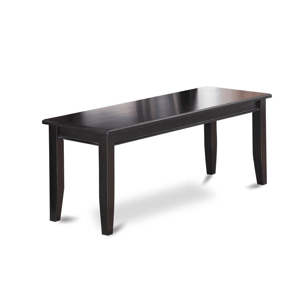 Dudley Dining Bench with Wood Seat in Black Finish - Mervyns