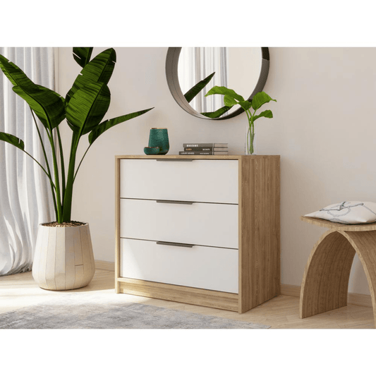 Egeo 3 Drawer Dresser White - Mervyns