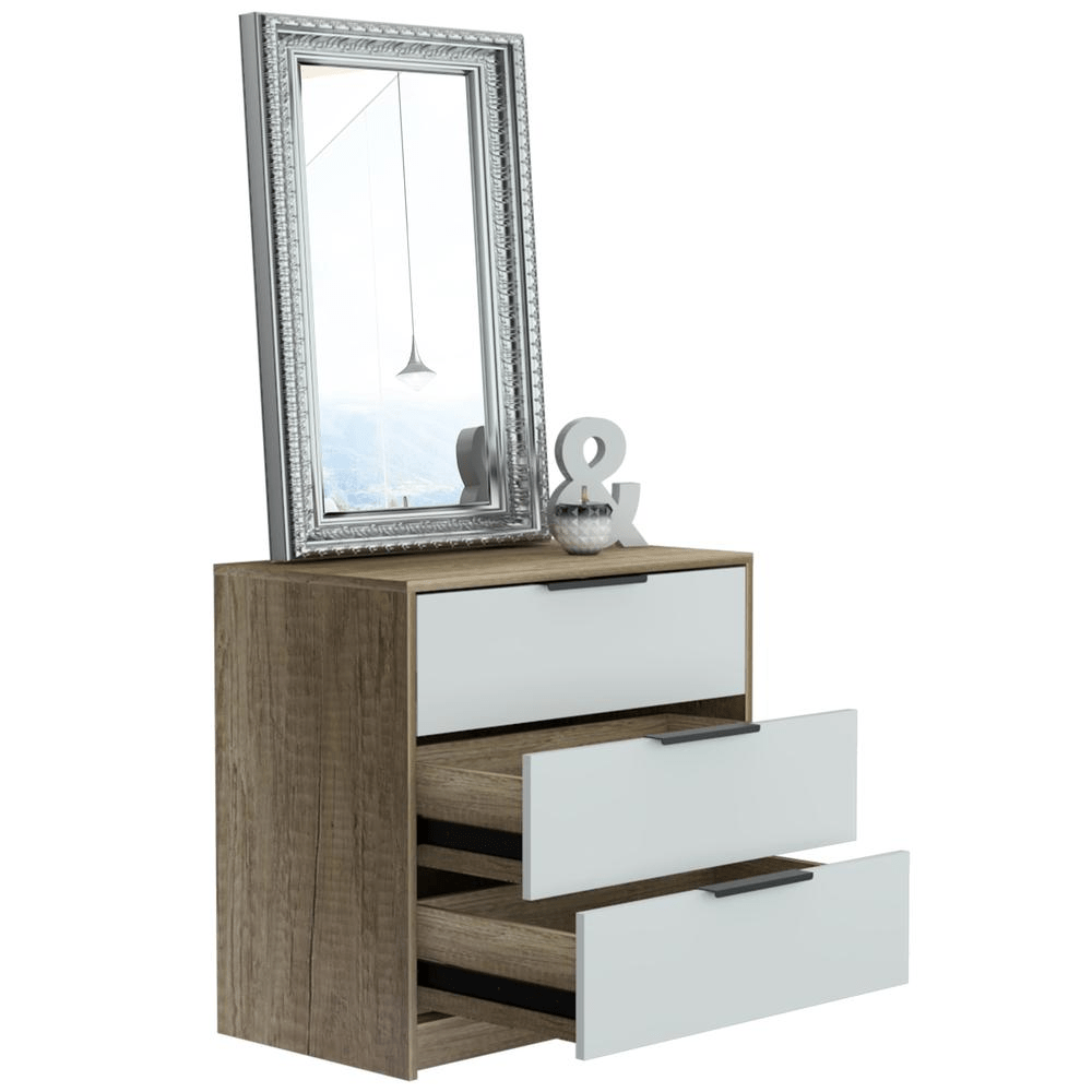 Egeo 3 Drawer Dresser White - Mervyns