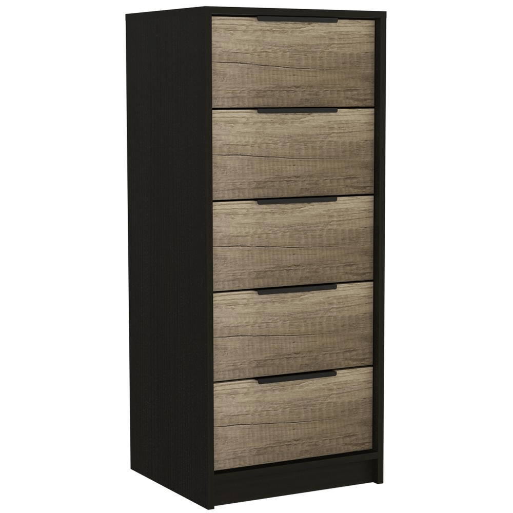 Egeo 5 Drawer Dresser Black Wengue - Mervyns