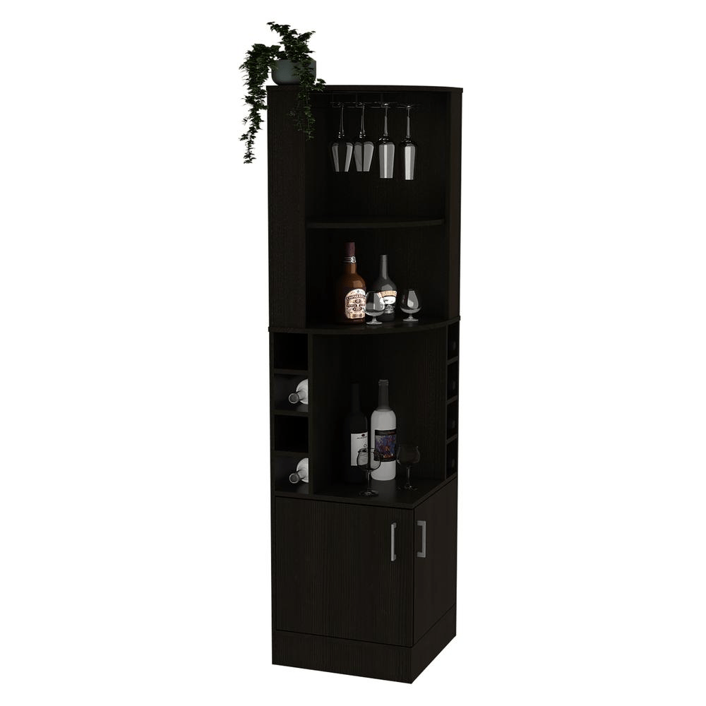 Egina Bar Cabinet Black Wengue - Mervyns