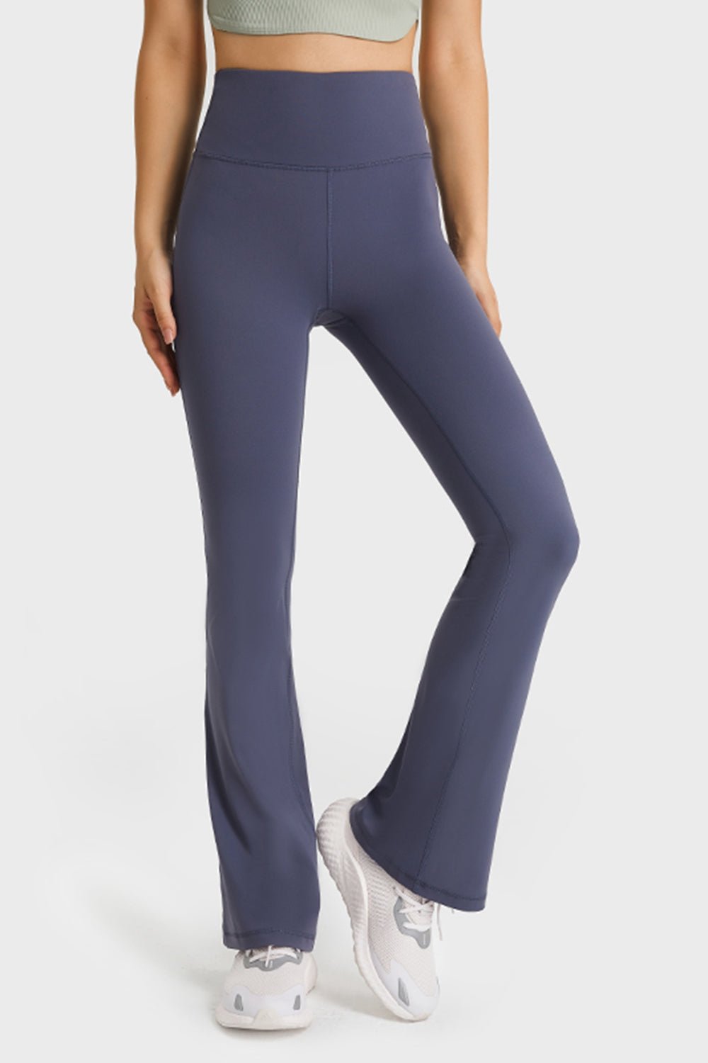 Elastic Waist Flare Yoga Pants - Mervyns