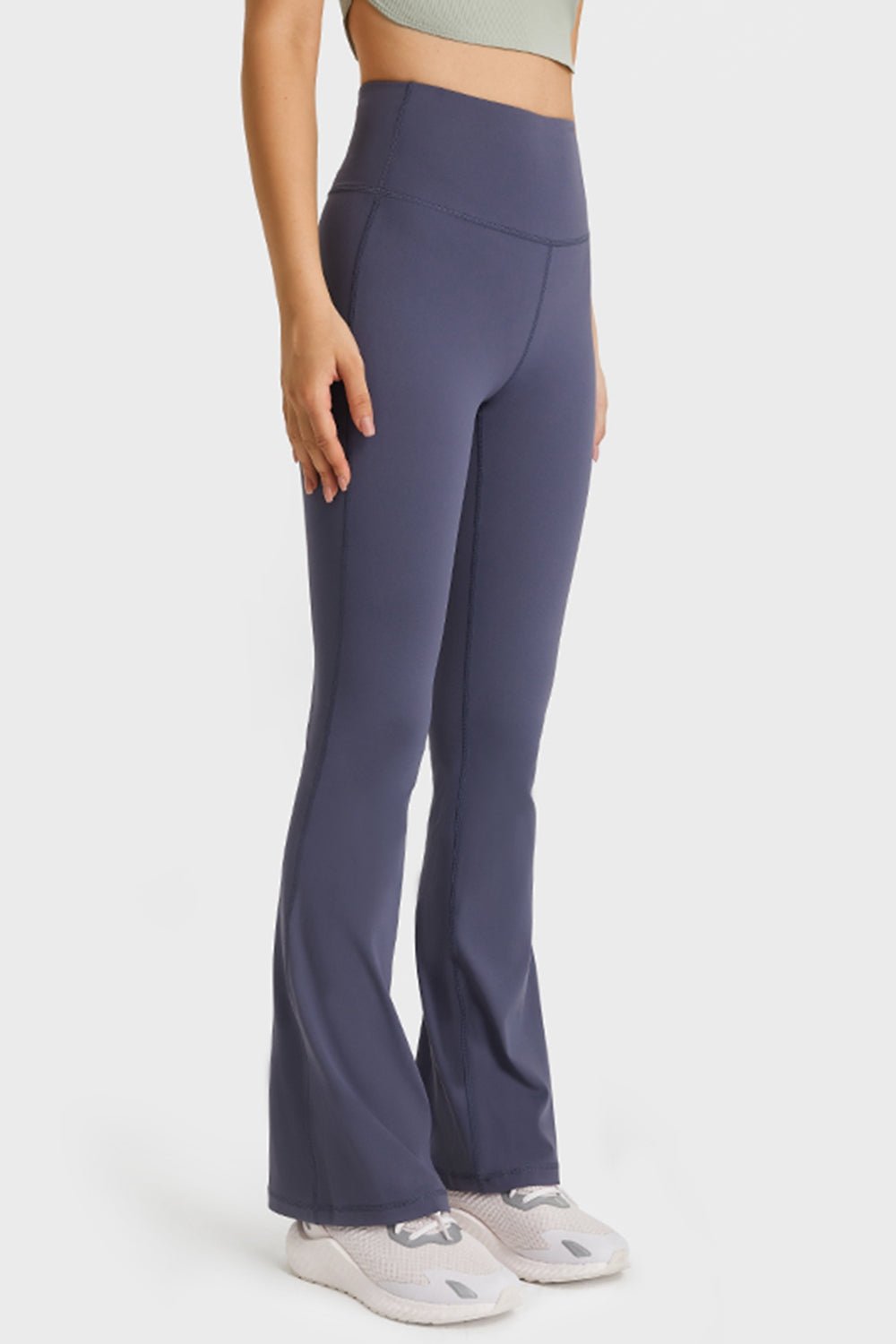 Elastic Waist Flare Yoga Pants - Mervyns