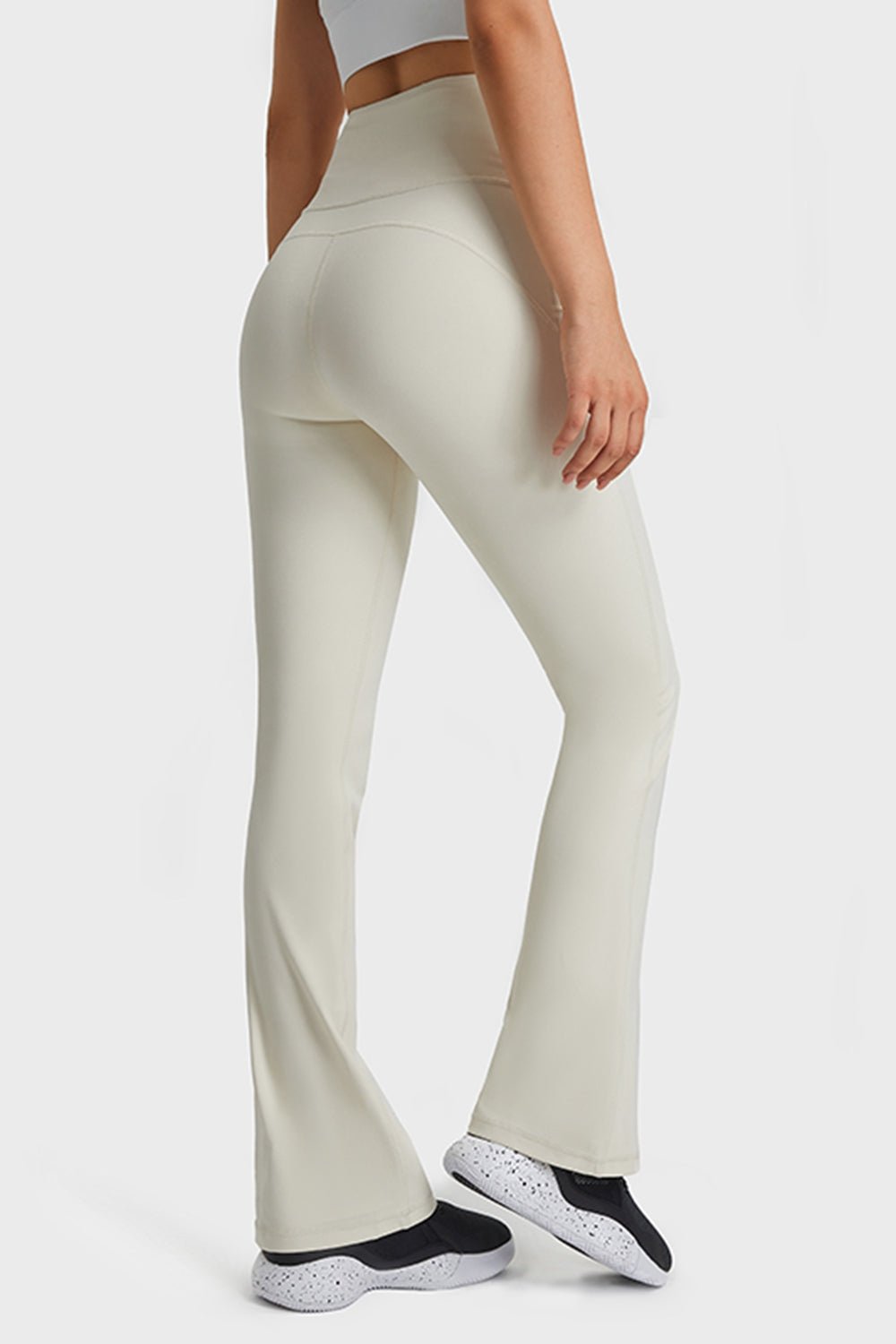 Elastic Waist Flare Yoga Pants - Mervyns