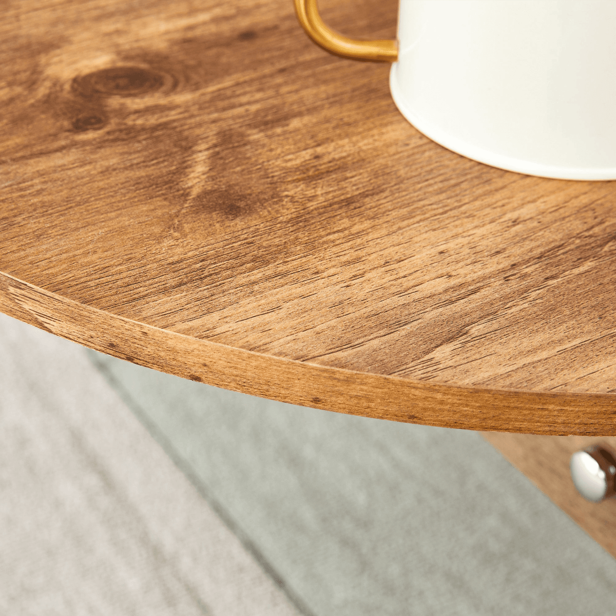 Elegant Coffee Table with Double Drawers and Transparent Glass Sides in MDF and Glass - Mervyns