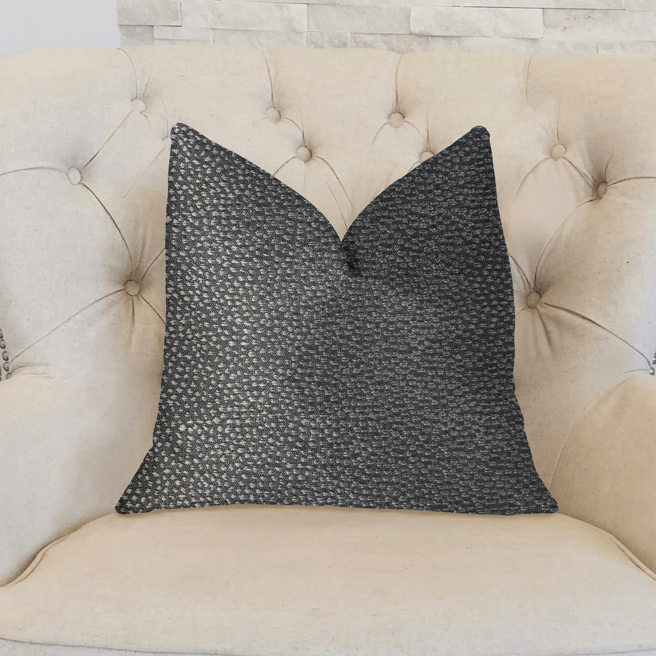 Eloquent Haze Silver Luxury Throw Pillow - Mervyns