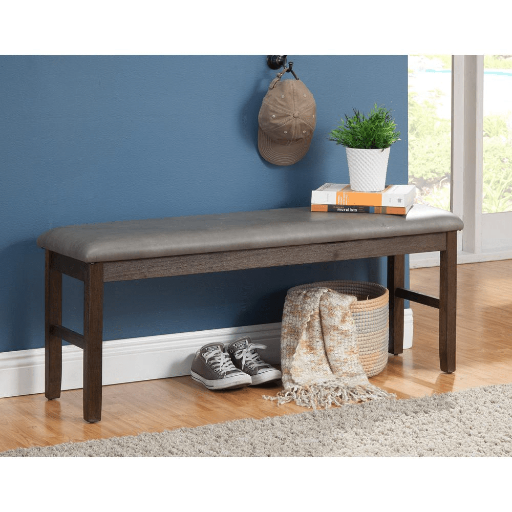 Emery Dining Bench, Walnut - Mervyns