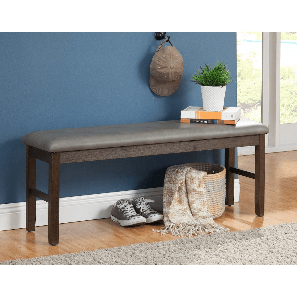 Emery Dining Bench, Walnut - Mervyns