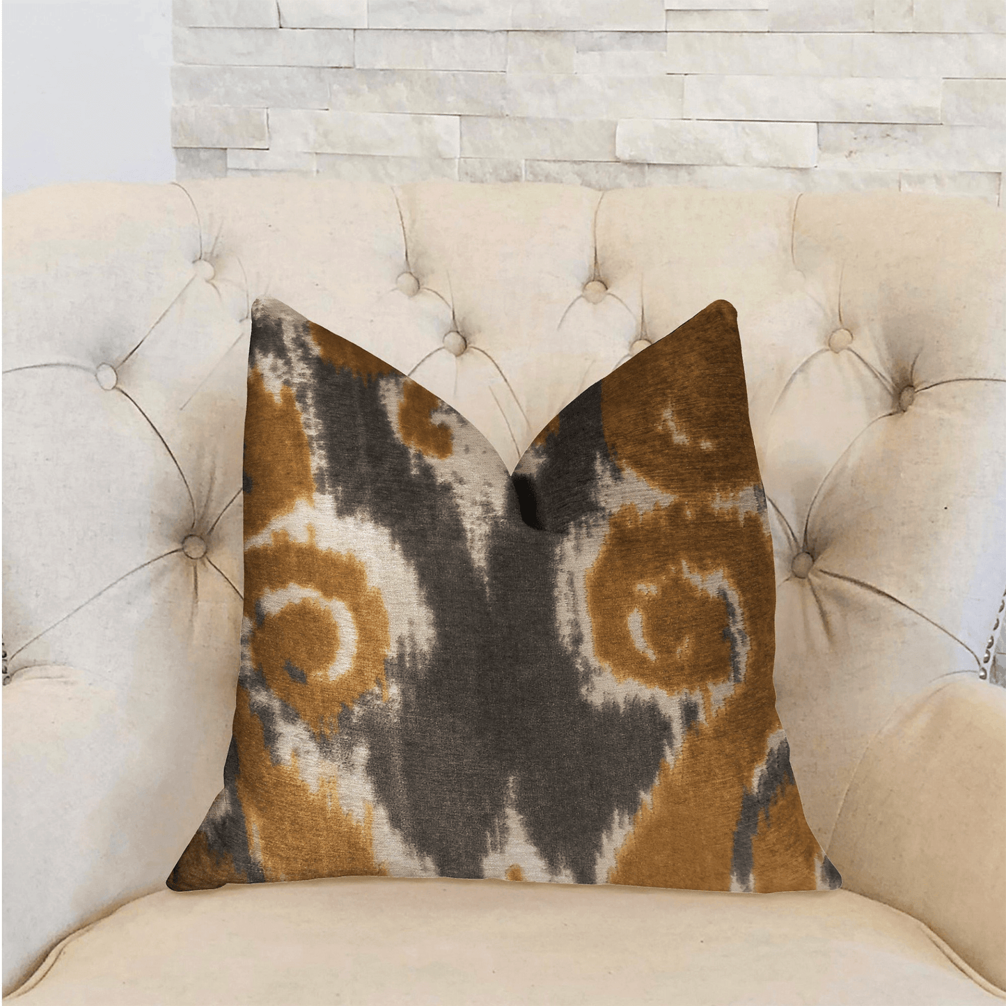 Euphoria Plush Gold Luxury Throw Pillow - Mervyns