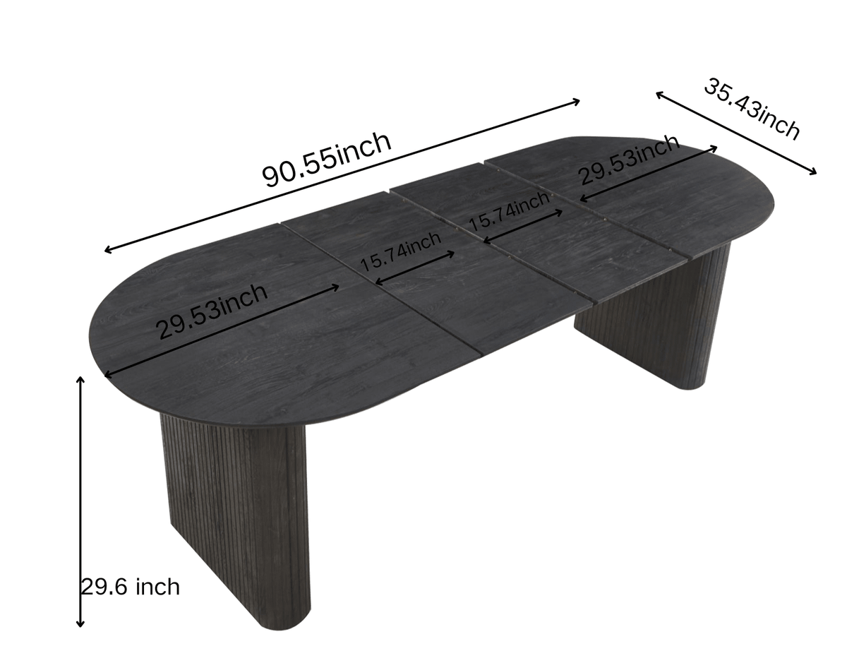 Extensible MDF Multi-Purpose Table for Dining, Office and Coffee Use — Modern Design - Mervyns