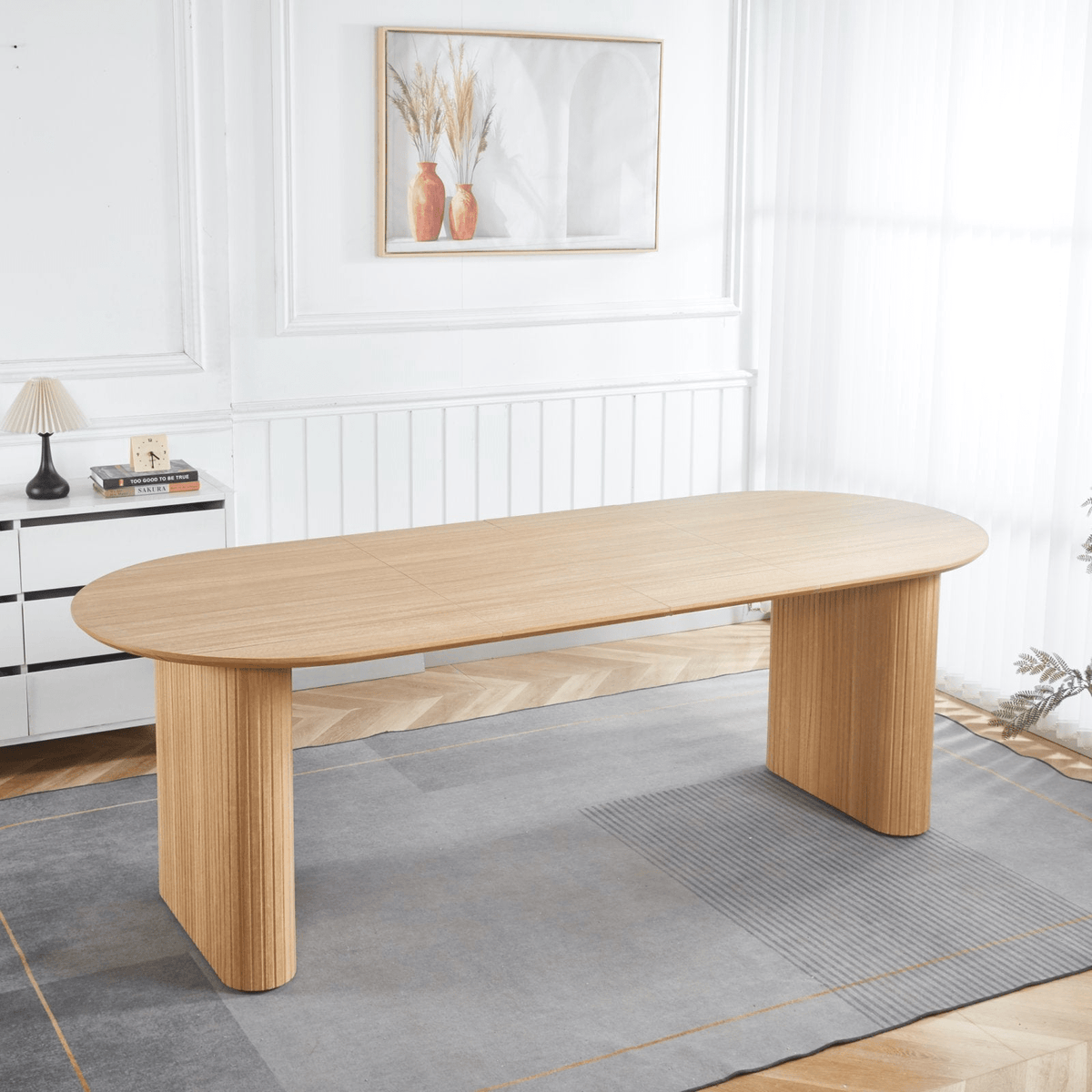 Extensible MDF Multi-Purpose Table for Dining, Office and Coffee Use — Modern Design - Mervyns