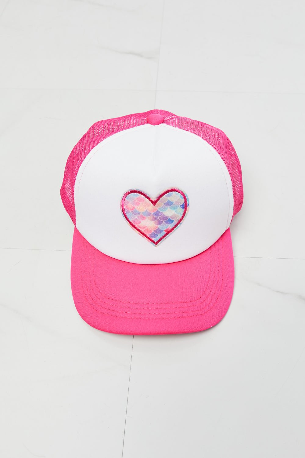 Fame Falling For You Trucker Hat in Pink - Mervyns