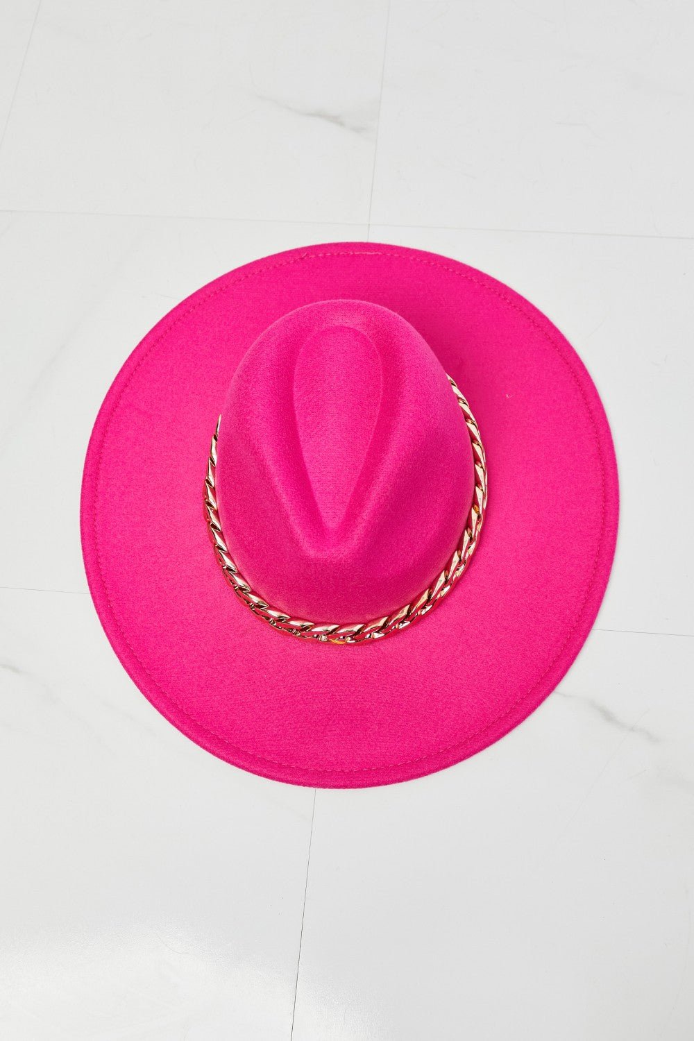 Fame Keep Your Promise Fedora Hat in Pink - Mervyns