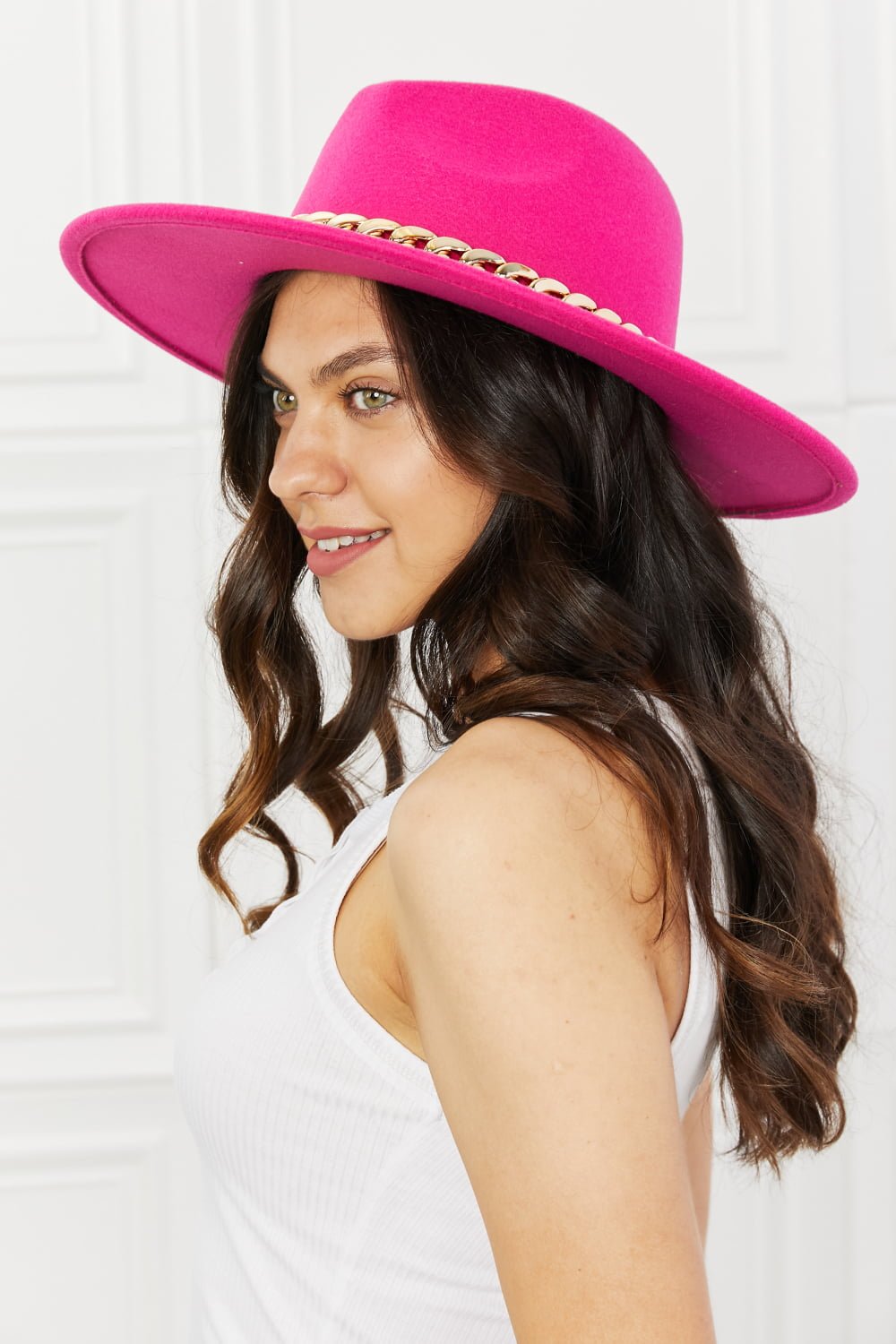 Fame Keep Your Promise Fedora Hat in Pink - Mervyns