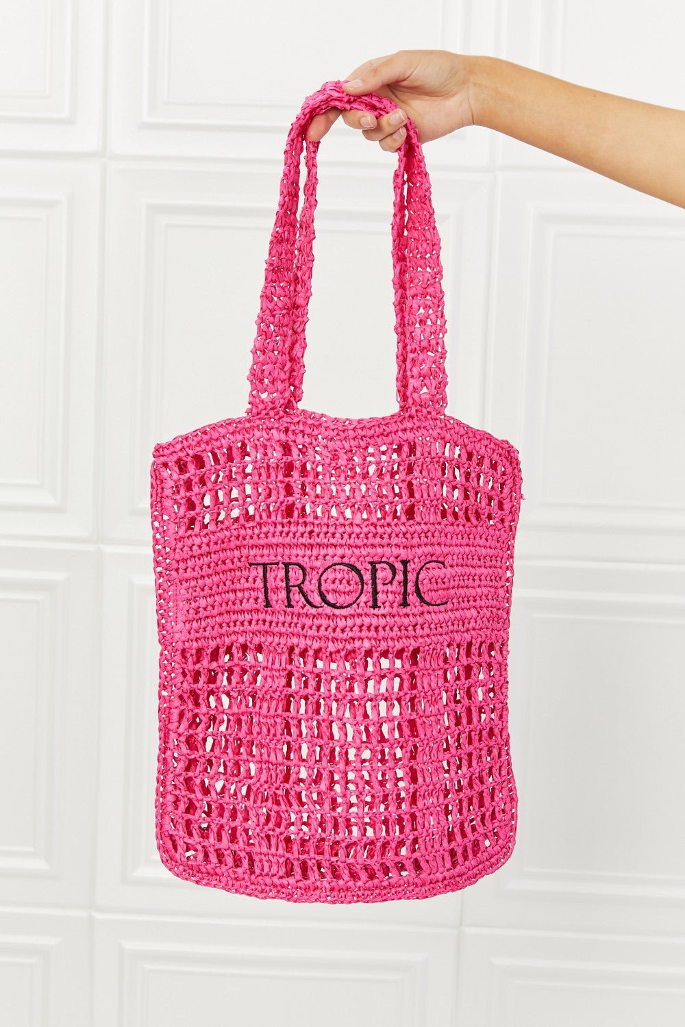 Fame Tropic Babe Staw Tote Bag - Mervyns