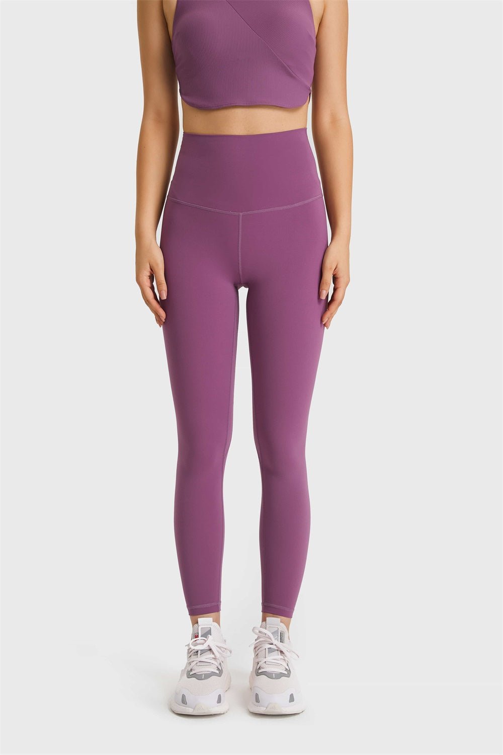 Feel Like Skin Elastic Waistband Yoga Leggings - Mervyns