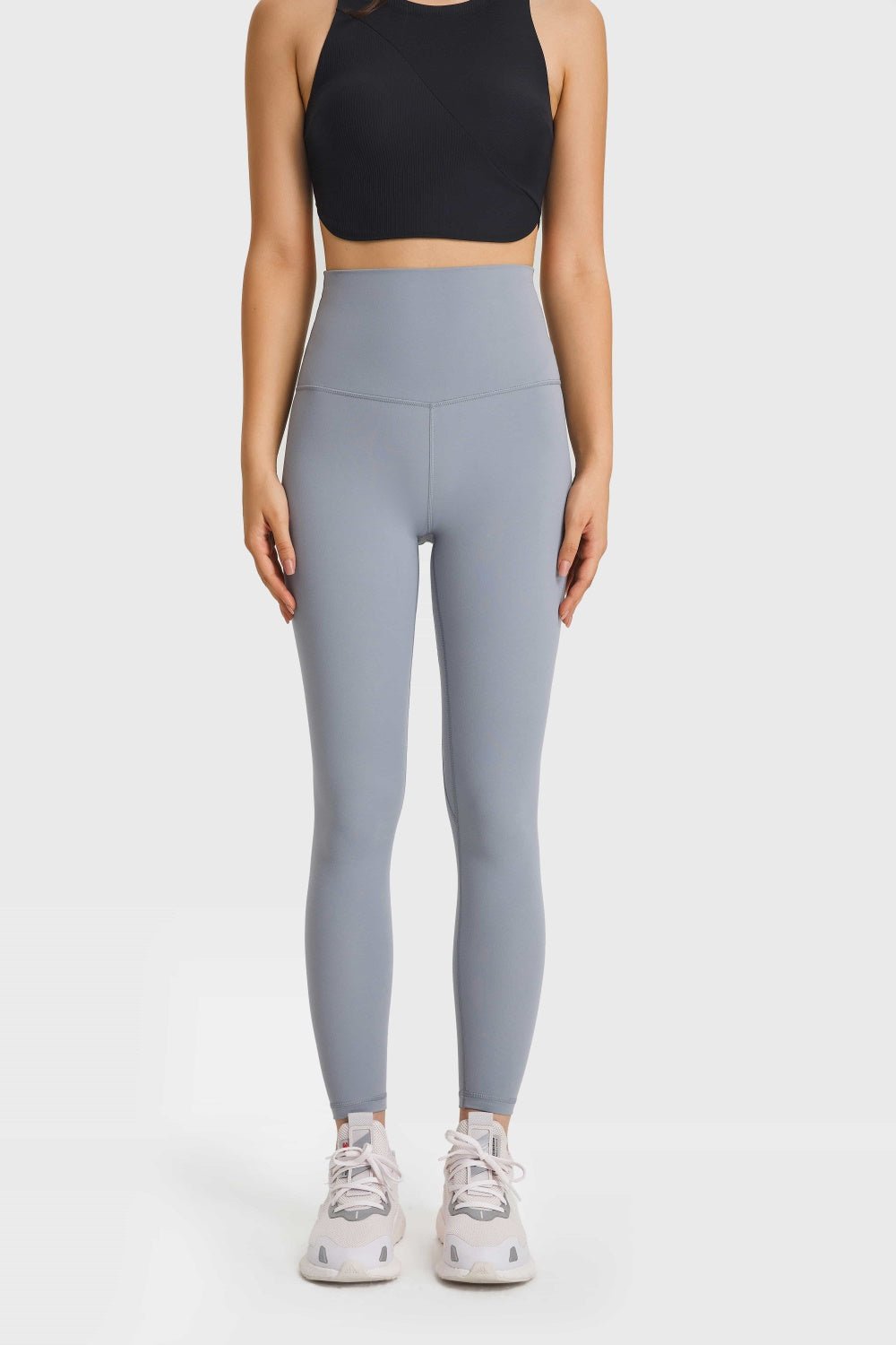 Feel Like Skin Elastic Waistband Yoga Leggings - Mervyns