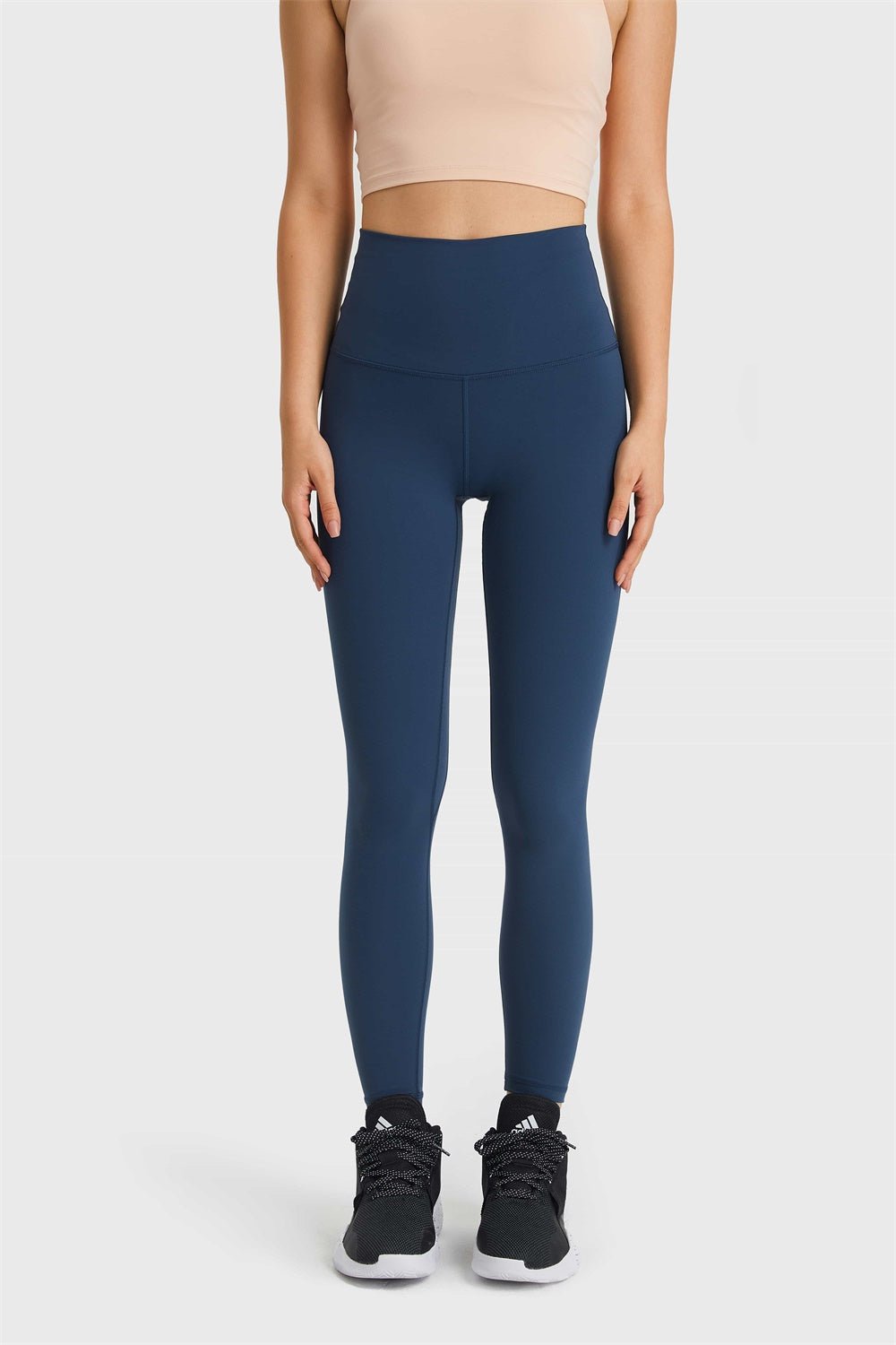 Feel Like Skin Elastic Waistband Yoga Leggings - Mervyns