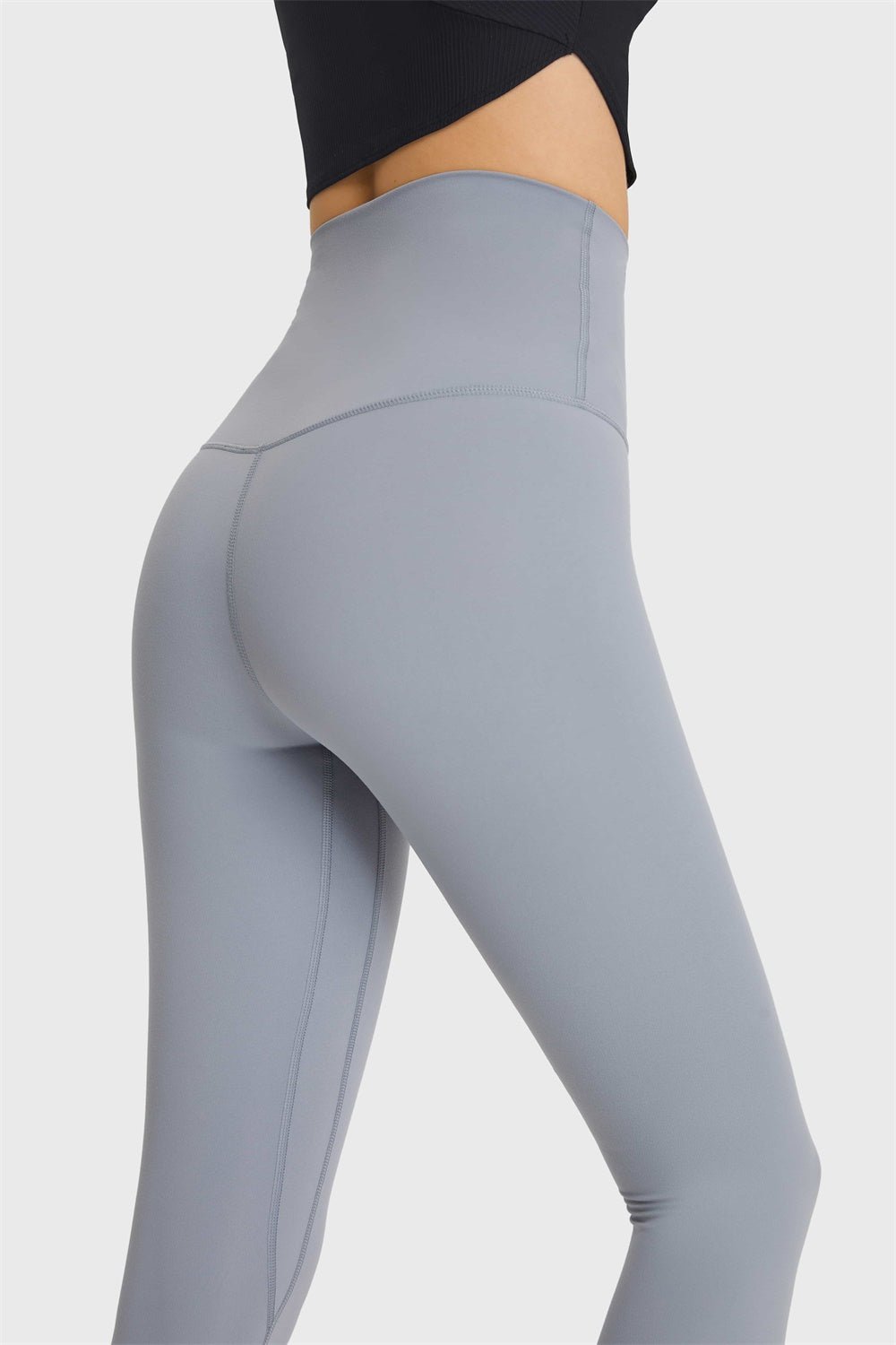 Feel Like Skin Elastic Waistband Yoga Leggings - Mervyns