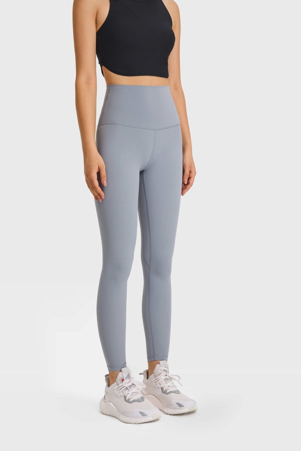 Feel Like Skin Elastic Waistband Yoga Leggings - Mervyns