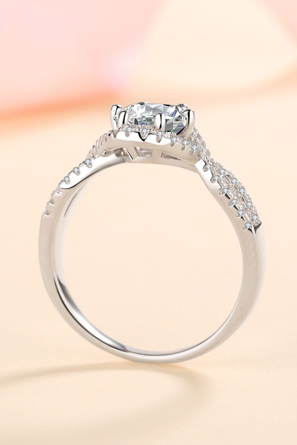 Feel The Joy 925 Sterling Silver Moissanite Ring - Mervyns